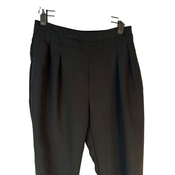 2/$30 ZARA Basic M Black Straight Leg Dress Pants With Cuffs - Picture 7 of 12